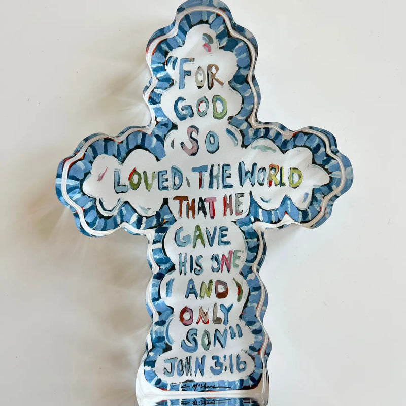 John 3:16 Acrylic Cross