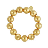 Susan Shaw Gold Bead Stretch Bracelet