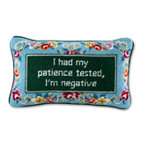 Furbish "Patience" Needlepoint Pillow
