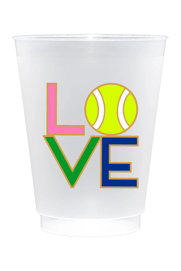 Tennis Shetterproof Frost Flex Plastic Cups