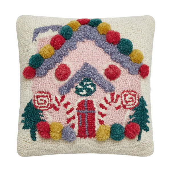 Pink House Pillow