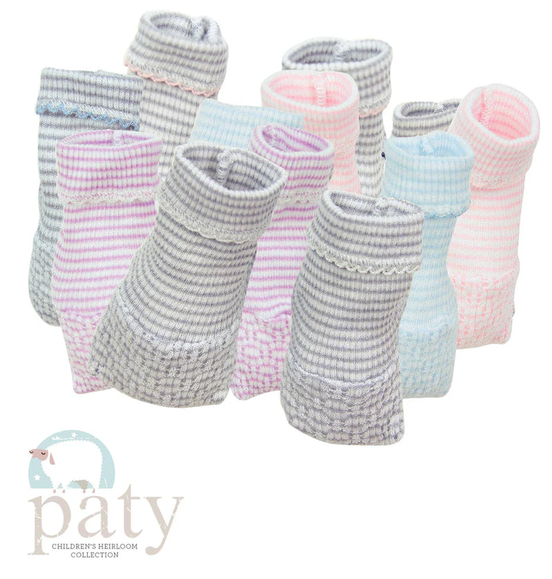 Paty Solid Color Paty Knit Booties