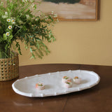 Beatriz Ball VIDA Bamboo Medium Oval Platter (White)