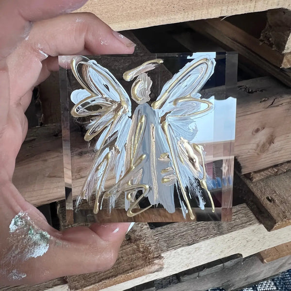 Neutral Angel Lucite Block