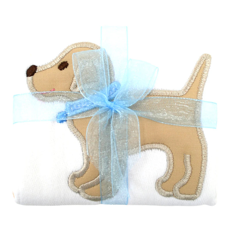 3 Marthas Blue Lab Puppy Burp Cloth