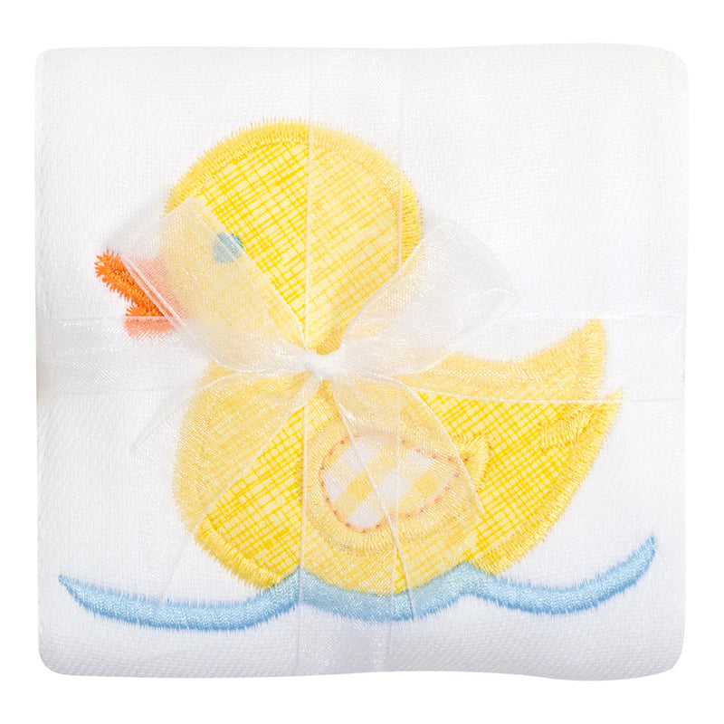 3 Marthas Yellow Duck Appliqued Burp Cloth