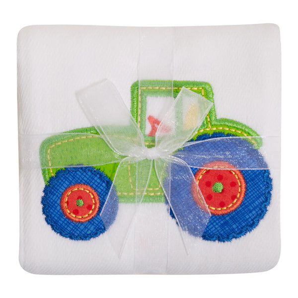 3 Marthas Tractor Burp Cloth