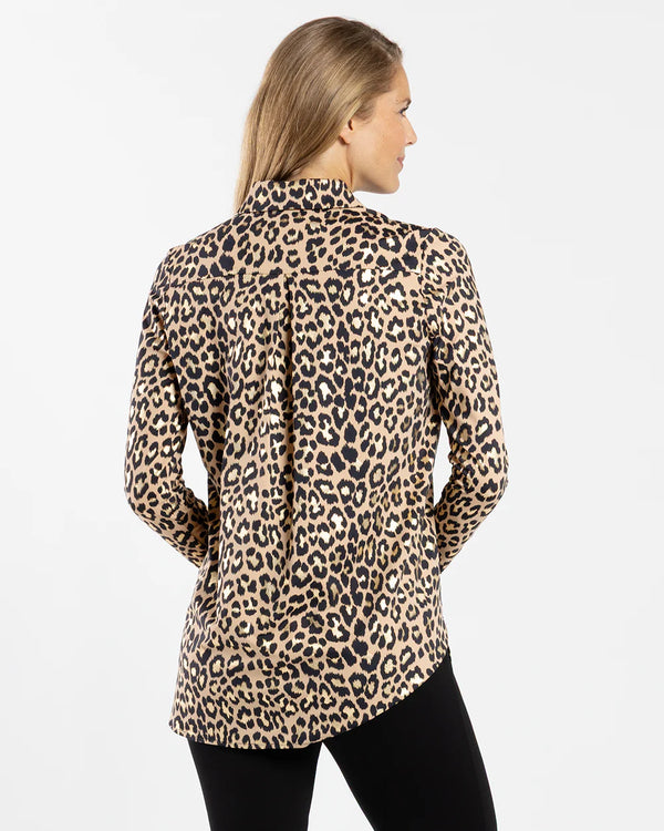 Jude Connally Hadley Top in Cheetah Gold Jude Cloth
