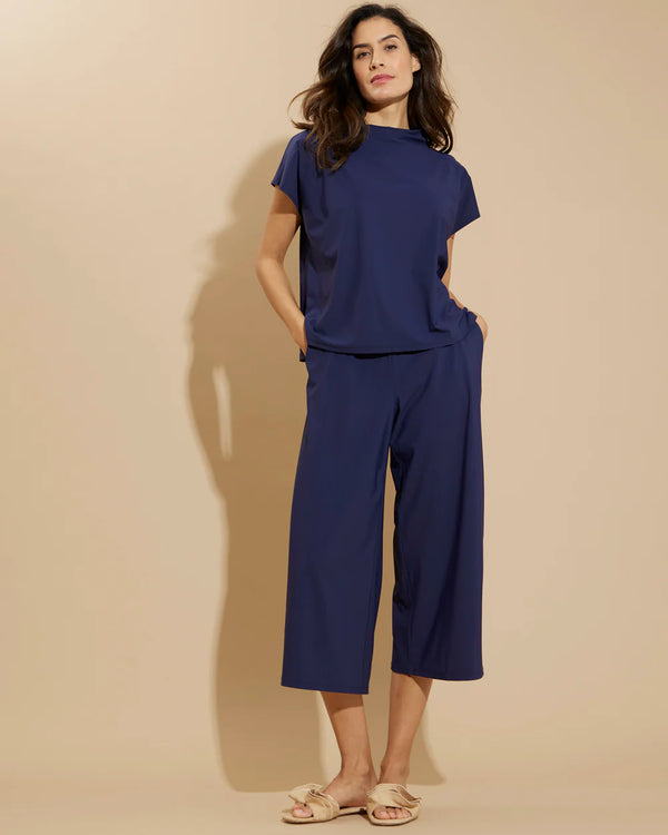 Jude Connally Tillie Top in Lightweight Navy Jude Cloth