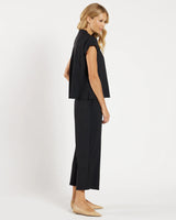 Jude Connally Tillie Top in Black Lightweight Jude Cloth