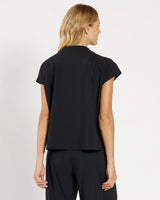 Jude Connally Tillie Top in Black Lightweight Jude Cloth