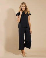 Jude Connally Tillie Top in Black Lightweight Jude Cloth