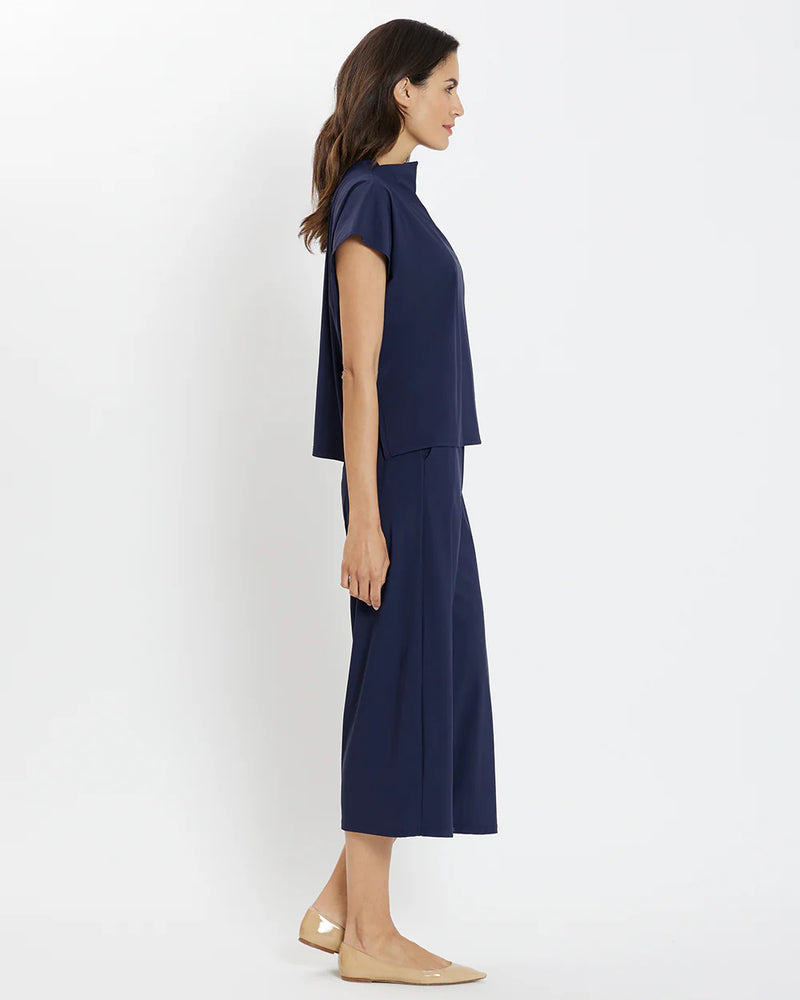 Jude Connally Tillie Top in Lightweight Navy Jude Cloth