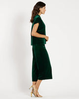 Jude Connally Lolly Pant in Palace Green Stretch Velvet
