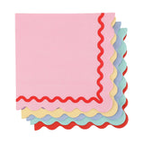 Packed Party Rainbow Ric Rac Assorted Lunch Napkins