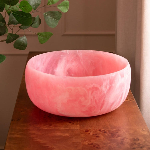 Beatriz Ball RESIN Sorbet Large Round Bowl in Raspberry
