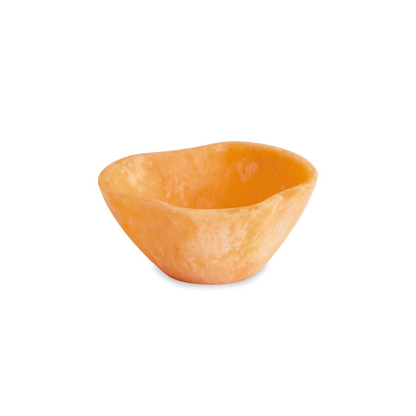 Beatriz Ball RESIN Sorbet Mini Wavy Round Bowl in Tangerine