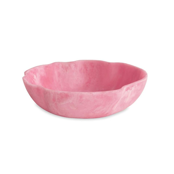 Beatriz Ball RESIN Sorbet Large Wavy Round Bowl in Raspberry