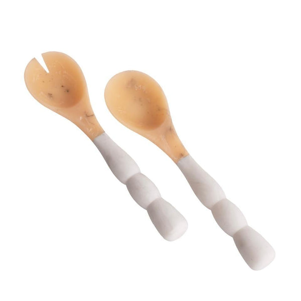 Beatriz Ball RESIN Sorbet Salad Servers in Coconut