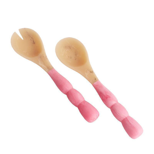 Beatriz Ball RESIN Sorbet Salad Servers in Raspberry