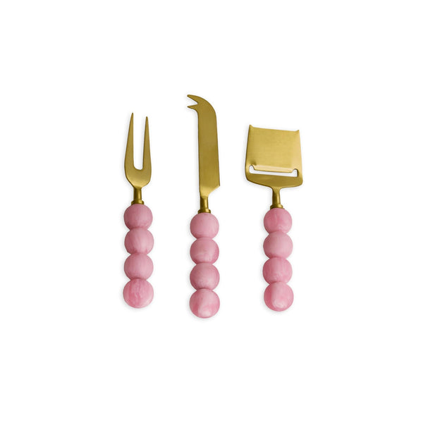 Beatriz Ball RESIN Sorbet Cheese Set of 3 in Raspberry