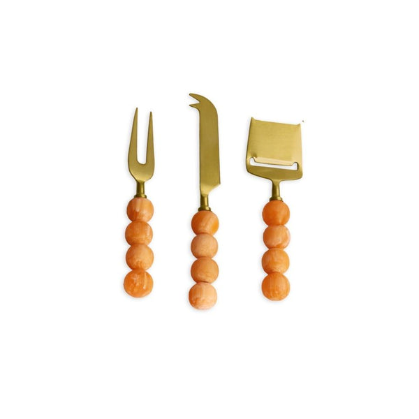 Beatriz Ball RESIN Sorbet Cheese Set of 3 in Tangerine