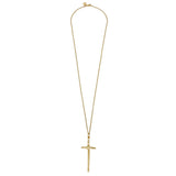 Susan Shaw Long Tall Cross Necklace