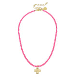 Susan Shaw Alys Cross Necklace (Multiple Color Choices!)