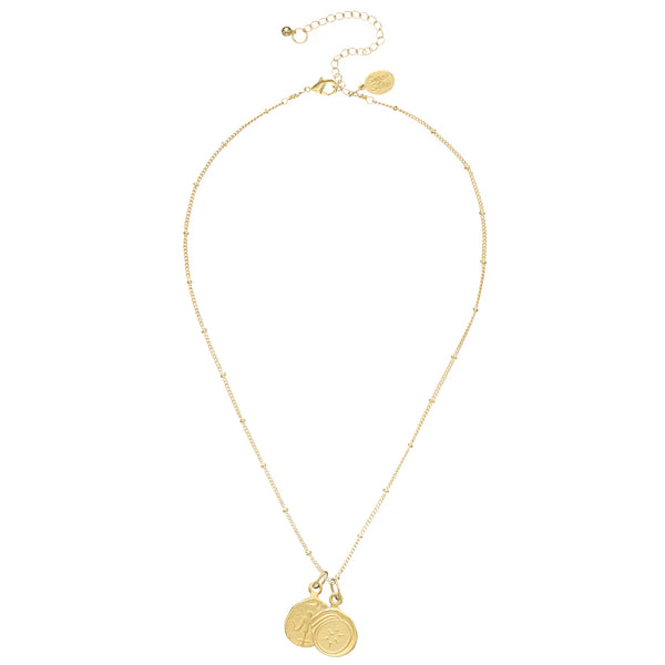 Susan Shaw Gold Widows Mite 16" Necklace