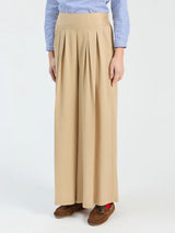 Vilagallo Khaki Palazzo Pants