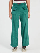 Vilagallo Teal Green Corduroy Trouser Pants