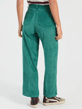 Vilagallo Teal Green Corduroy Trouser Pants