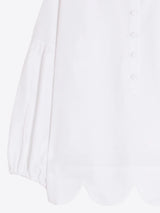 Vilagallo Wavy White Blouse