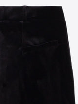 Vilagallo Black Velvet Trousers