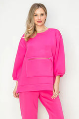 Fredericka Top in Fuchsia