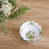 Beatriz Ball VIDA Faenza Mini Bowl in Green and White
