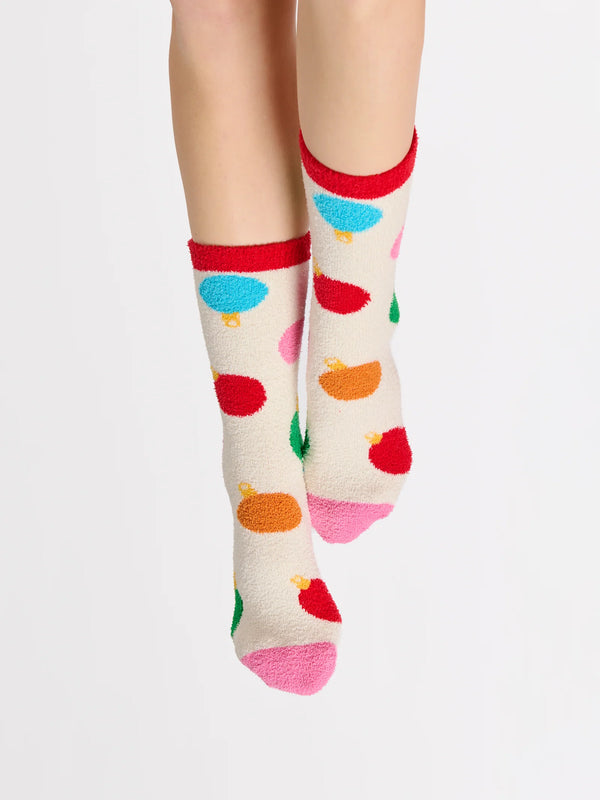 Ornament Socks in Ivory