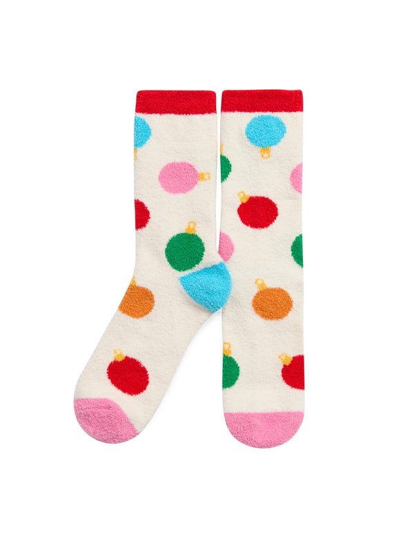 Ornament Socks in Ivory