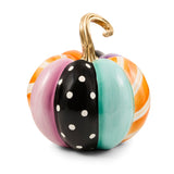 Mackenzie Childs Whimsy Patchwork Medium Pumpkin
