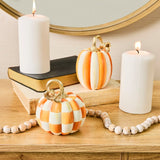 Mackenzie Childs Check Petite Pumpkin (multiple color options)