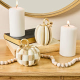 Mackenzie Childs Check Petite Pumpkin (multiple color options)