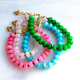 Candy Stone Beaded Bracelet (Three Color Options)