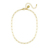 Susan Shaw Basic Gold Medium Paper Clip Chain