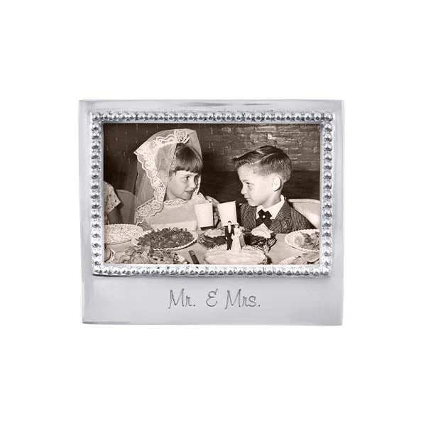 Mariposa Mr. & Mrs. Beaded 4x6 Frame