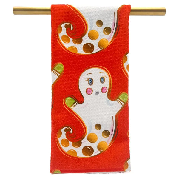 Orange Holy Ghost Tea Towel
