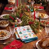 Holiday Ornament Tea Towel