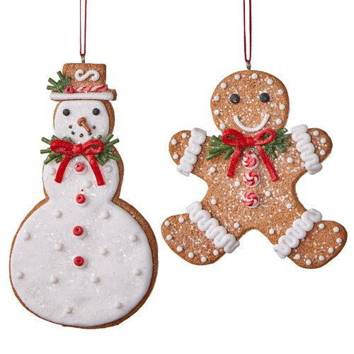 Gingerbread or Snowman Ornament - 5"