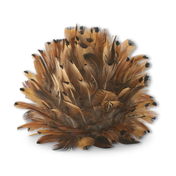 Rust Brown Feather Ornament