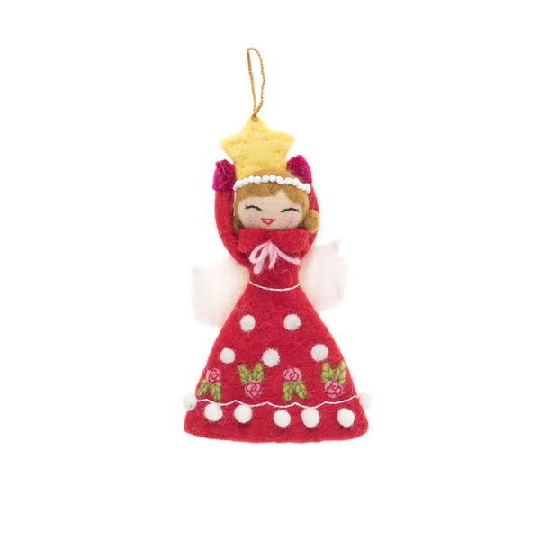 Felt Joy Angel Ornament