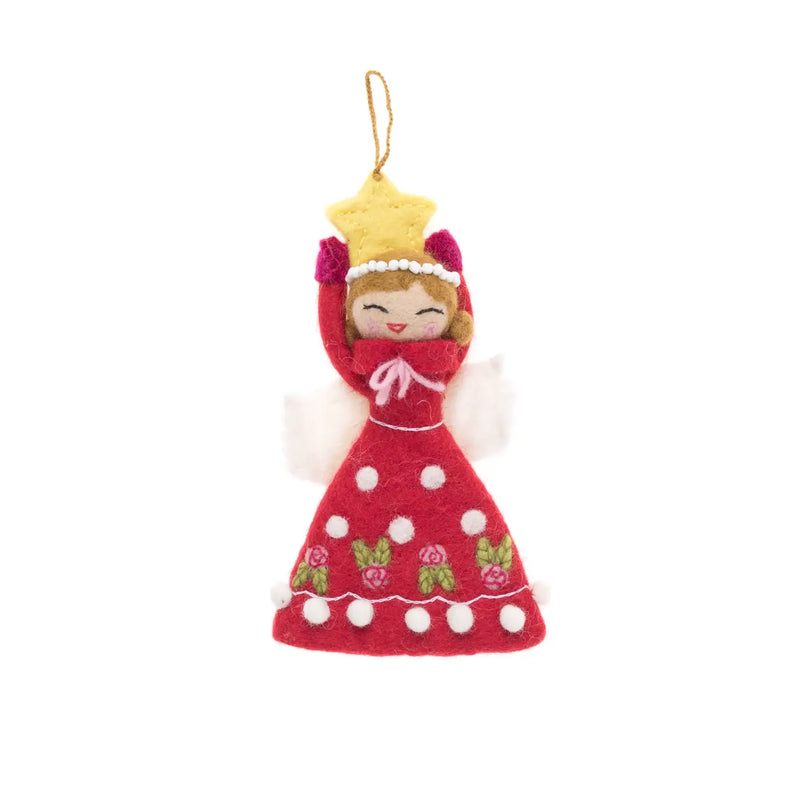 Felt Joy Angel Ornament